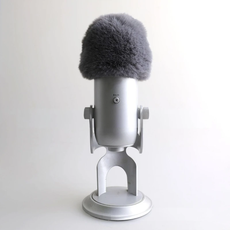 Podcasting Essential Furry Microphone Cover Condenser Microphone Windscreen  Noise Cancelling Protector for Studio Sound