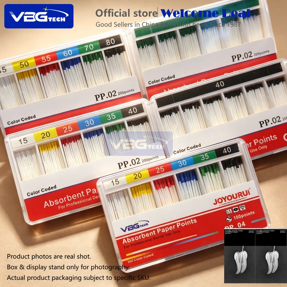 55# Dental Absorbent Paper Points #15-40 45-80# F1F2F3F4F5 Root Canal Files Endodontics Cotton Fiber Tip Dentist Product Materia