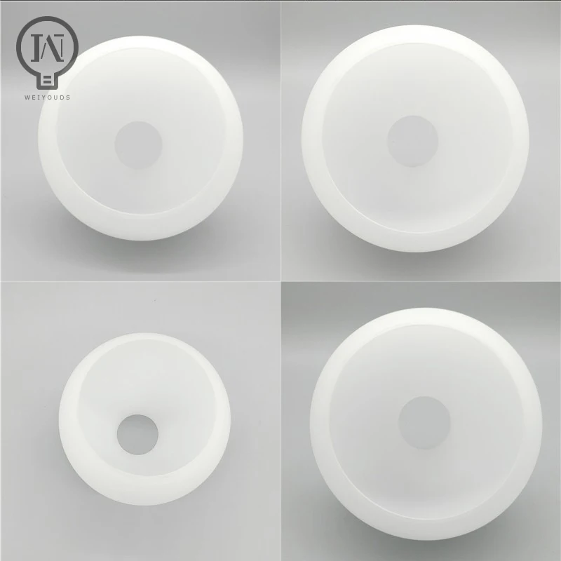 Imagem -02 - White Globe Glass Lamp Shade Lampshade Substituição Parte Acessório de Iluminação para Chandelier D4cm D3cm E27 E14 Láctea Abertura