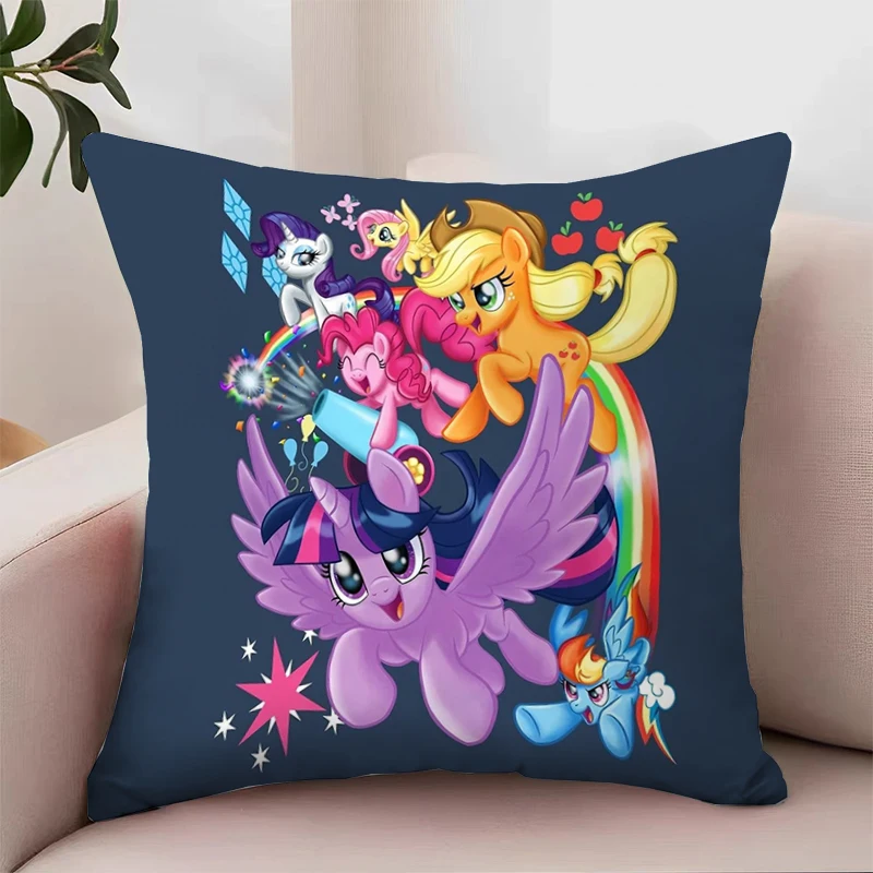 

Pillowcase 45*45 M-My Little Ponys Pillow Cases 45x45 Cushions Cover for Pillow Decorative Pillowcases Home Decoration Sofa Bed