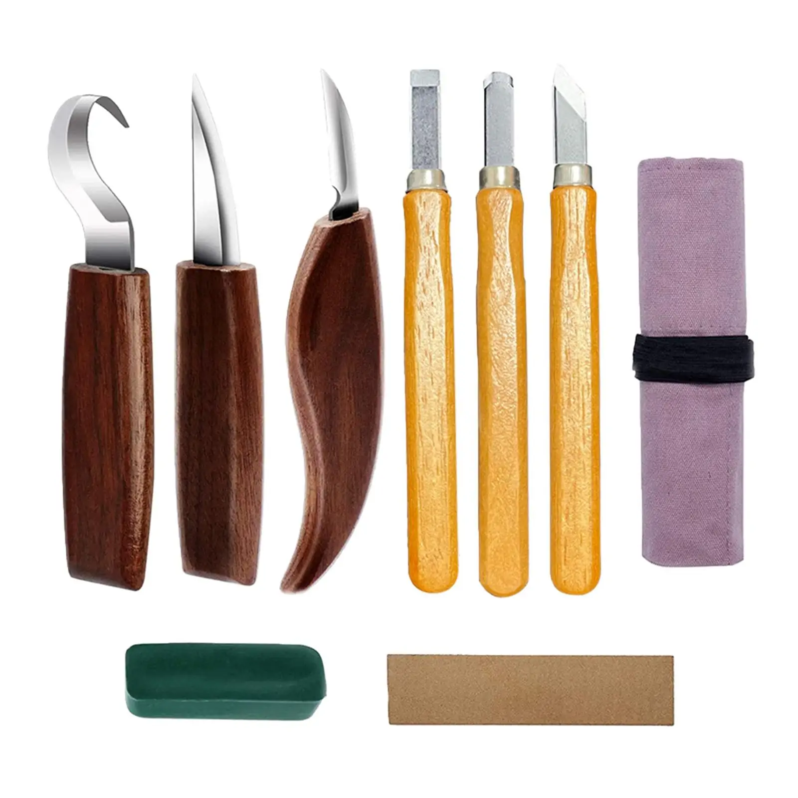 Professional Wood Carving Whittling Knives Set Woodworking Carpenter Tool Hook