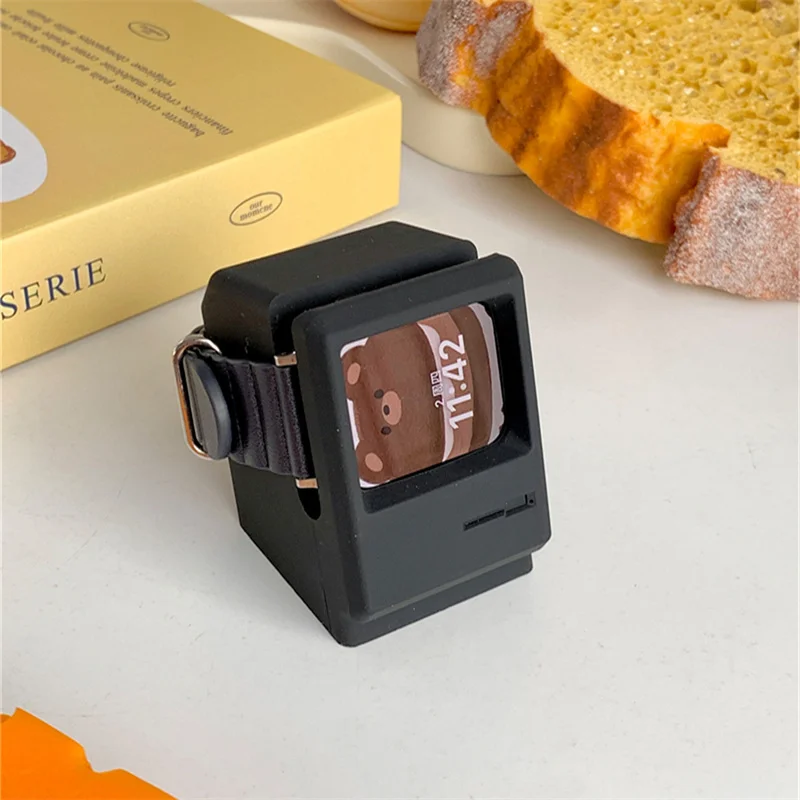 ผู้ถือวงเล็บซิลิโคน Charger สำหรับ Apple นาฬิกา Series 8 7 6 SE 5 4สำหรับ IWatch 45มม.44 42มม.41 40 49 38อุปกรณ์เสริม