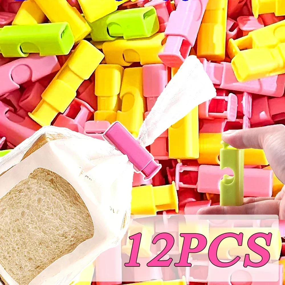 

12/8/5/1Pcs Sealing Clip Food Preservation Snack Fresh Bread Bag Clips Portable Sealer Packing Clamp Homekitchen Storage Tools