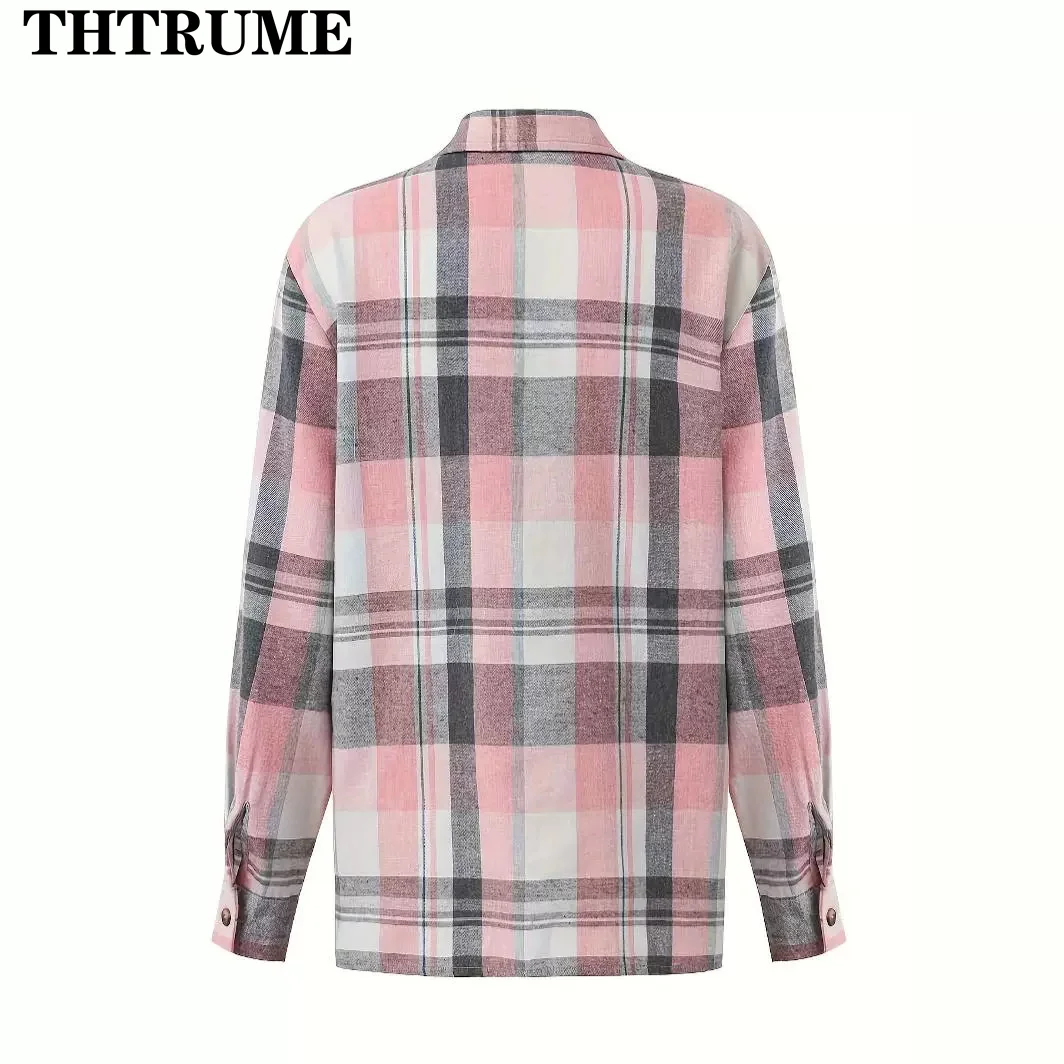 New Women Fashion Coats Elegant Single Breasted Striped Pocket Long Sleeve Loose Jackets Casual Office Lady Turn-down Chic Coat