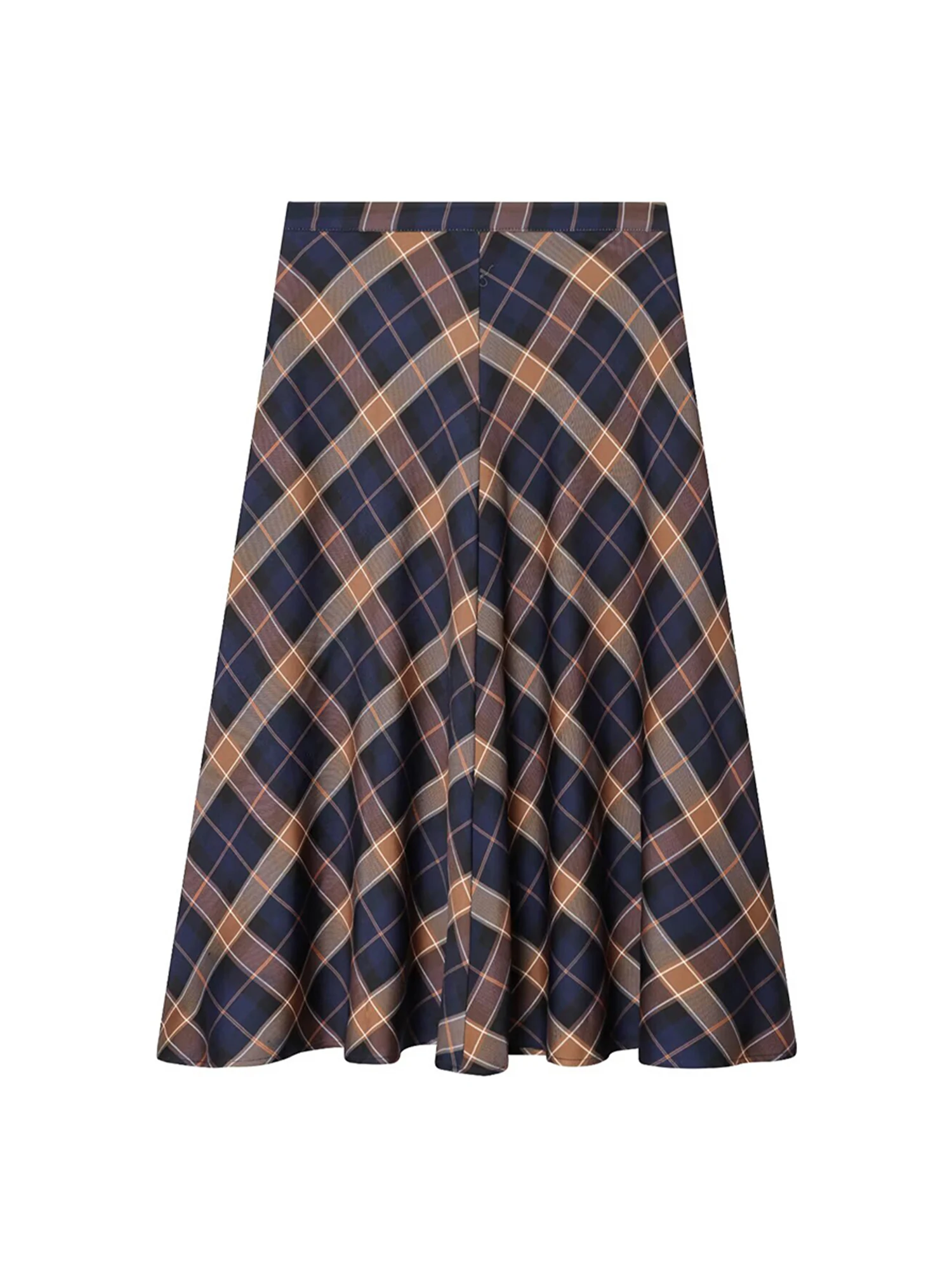 

Женская коричневая клетчатая юбка средней длины, винтажная эстетичная юбка с высокой талией, Harajuku Y2k, юбки трапециевидной формы, одежда 2000-х годов, весна-осень 2025