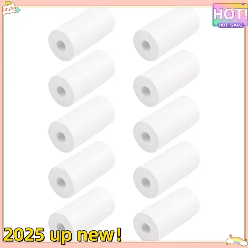 พื้นผิวที่ละเอียดอ่อน-10 ม้วนกระดาษความร้อนเครื่องบันทึกเงินสด POS ใบเสร็จรับเงินกระดาษความร้อน 57X30 มม.สําหรับเครื่องพิมพ์ลงทะเบียนเงินสด