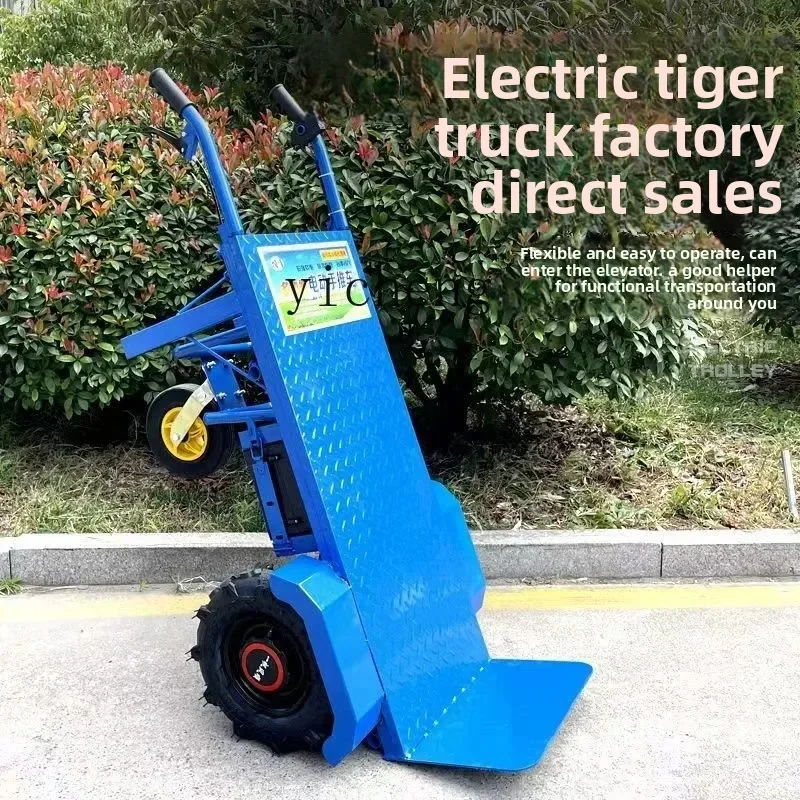 

electric hand push tiger cart transport truck construction site trolley household agricultural climbing