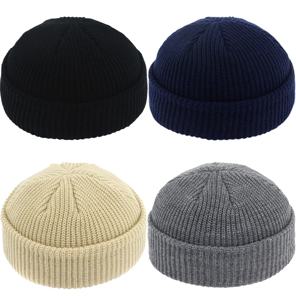 Autumn and Winter Retro Fashion Knitted Hat Men's and Women's Versatile Street Trend Hip Hop Hat Outdoor Warm Hat