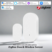 Ewelink Zigbee Door Window Sensor Open Closed Detector Security Entry Burglar Alarm Door Sensors For Alexa Home Assistant