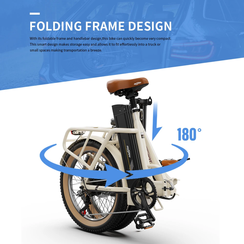 ONESPORT EU/UK สต็อก OT16-2 ไฟฟ้าจักรยานร้อนขาย EBike พับไฟฟ้า 250W ไฟฟ้าจักรยานไฮบริด