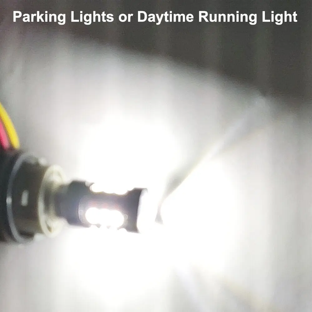 2x 1157 BAY15D 20smd High Power Dual Color White Amber Yellow Switchback LED DRL Turn Signal Parking Light Bulbs