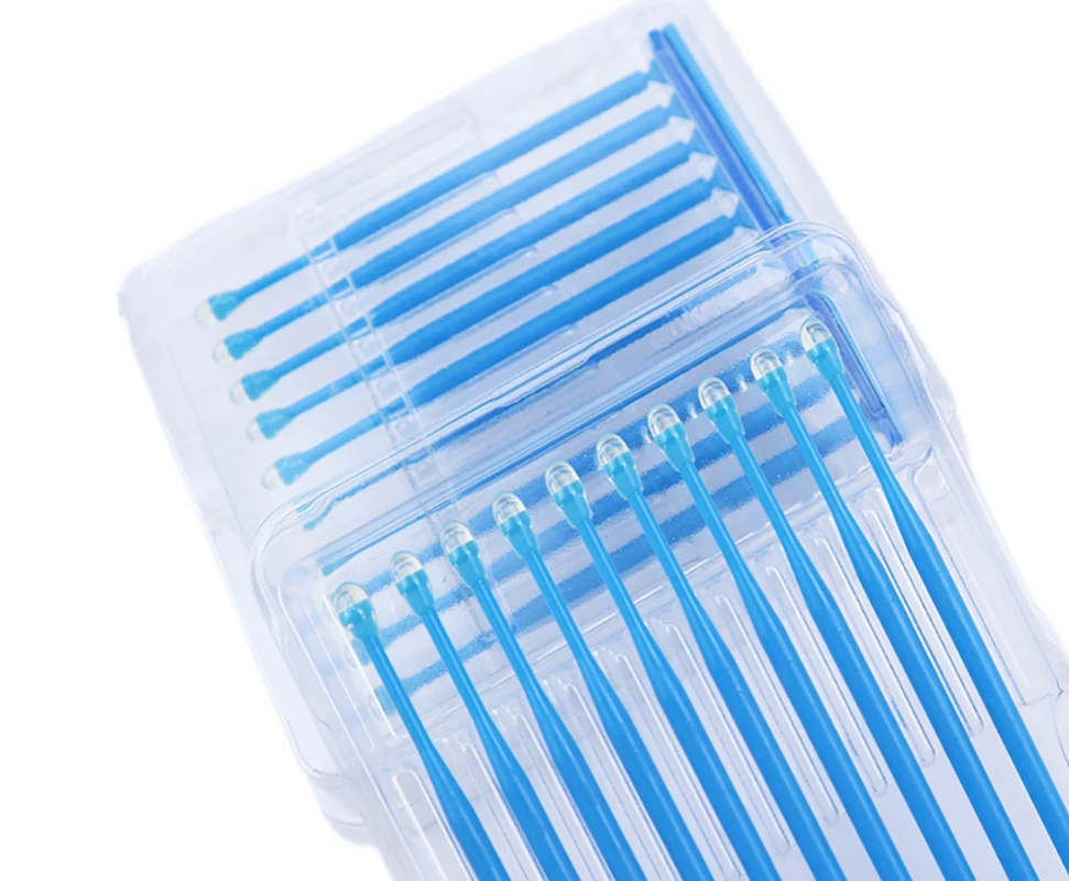 20pcs/box Disposable Dental Applicator Sticks Adhesive Tip, Tooth Crown Porcelain Veneer Dental Materials Brush Applicator