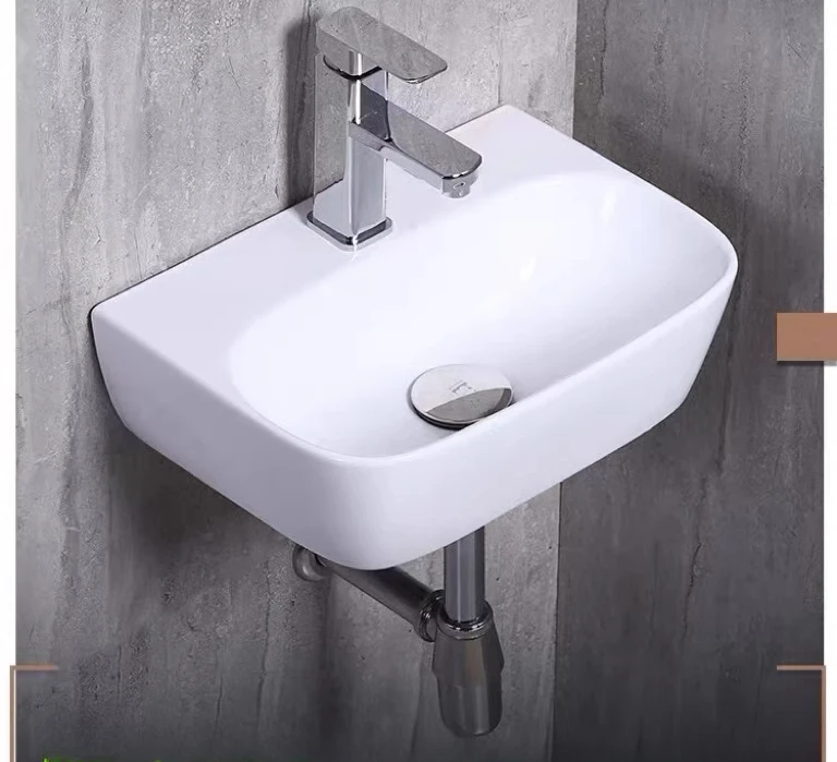 Wall-mounted wash basin, bathroom, washbasin, ceramic balcony, small apartment, washbasin size, mini wall-mounted basin