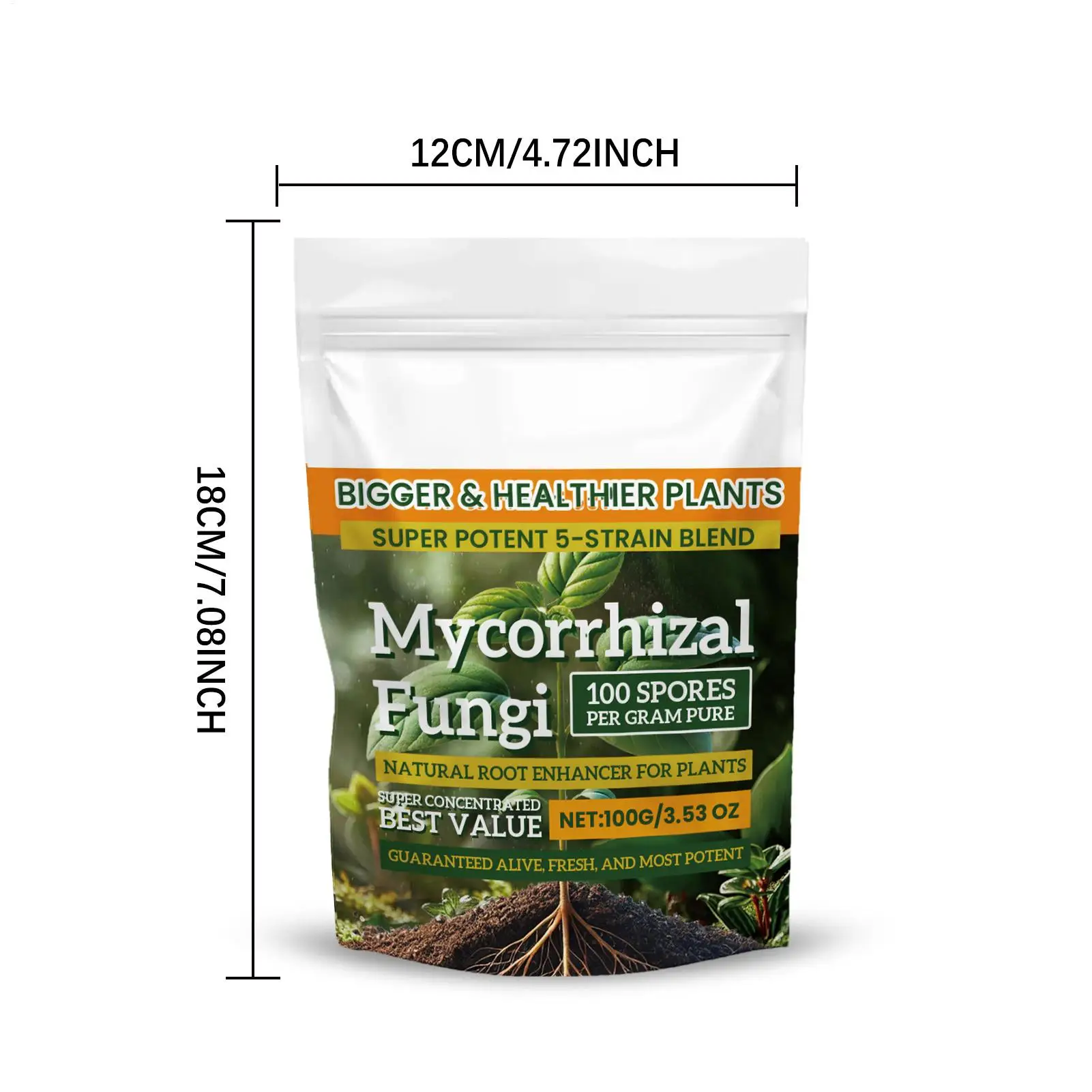 100 جرام مسحوق الأسمدة النباتية نمو النبات الأسمدة المغذية مكمل تأصيل آمن وفعال لزراعة التربة المائية #6