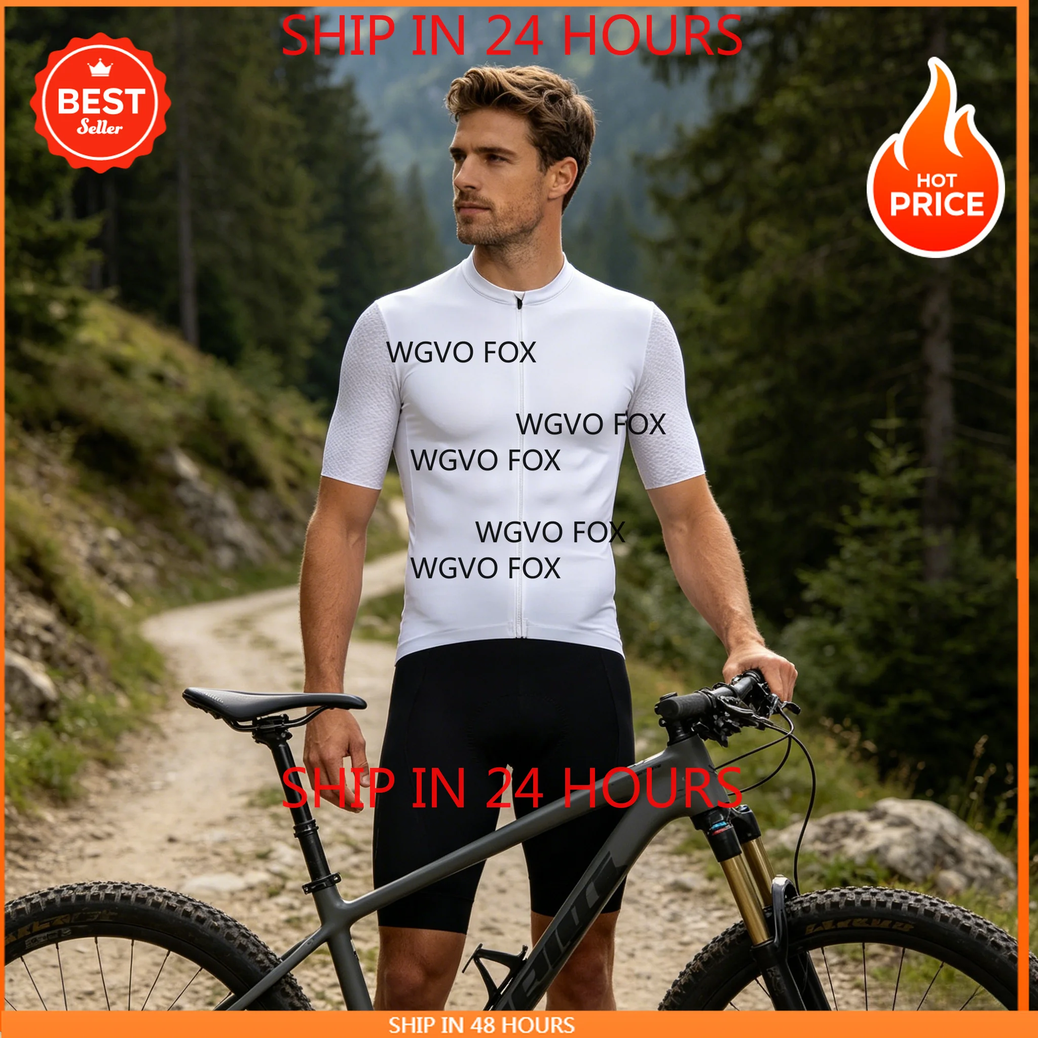 

Men's Bicycle Clothing Male MTB Clothes White Black Pockets Mountain Bike Shirt Racing Summer