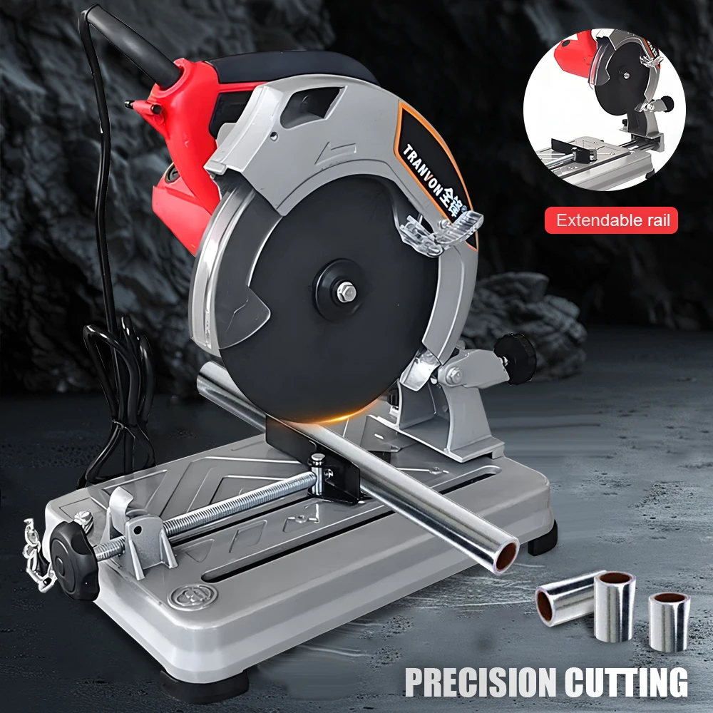 Multi-Purpose Portable Cutting Machine Saw 220V Desktop Small High Power Wood Metal Steel Aluminum Guideway Cutting Machine