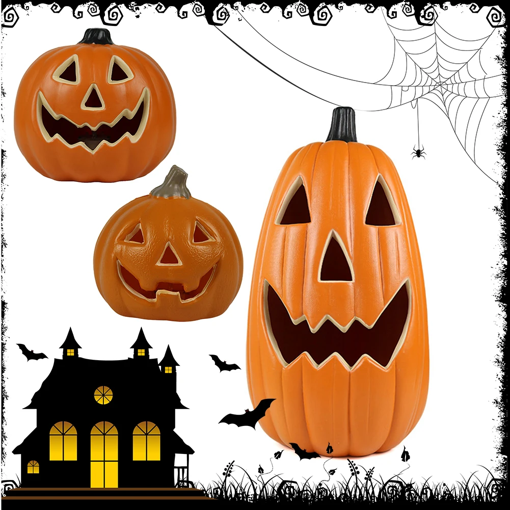 

Halloween LED Pumpkin Lantern Glowing Pumpkin Decor Battery Operated Light Up Pumpkin for Halloween Indoor/Outdoor Decorations