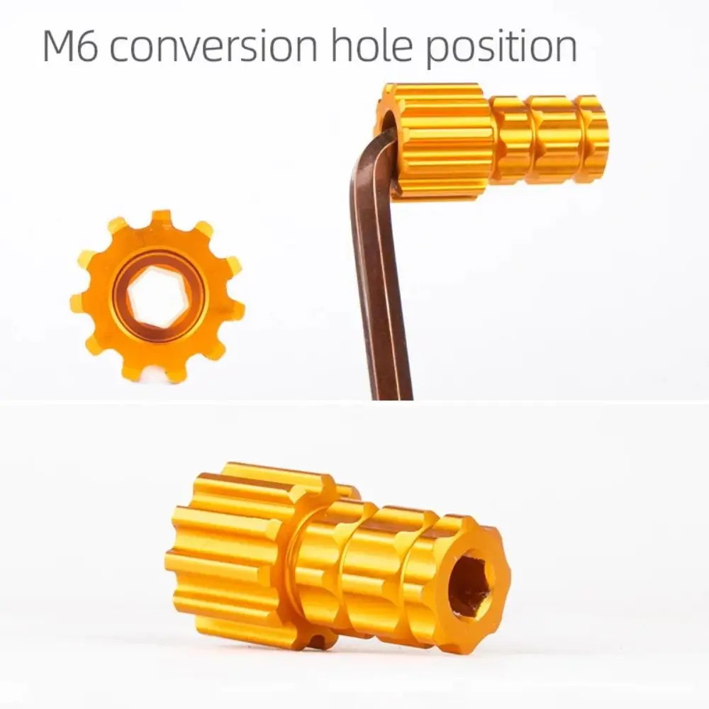 Llave para Tornillos de Cubierta, Herramienta para Desmontar Bielas de Bicicleta, Herramienta para Cubierta de Eje de Pedalier, Herramienta Robusta para Desmontar Bielas, Compatible con Shimano XTR M9100