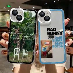 DTMF Debí Tirar Más Fotos Bad Bunny Phone Case for IPhone 16 Pro Max 15 14 13 12 11 Mini X XR XS SE 7 8 16Plus Transparent Cover