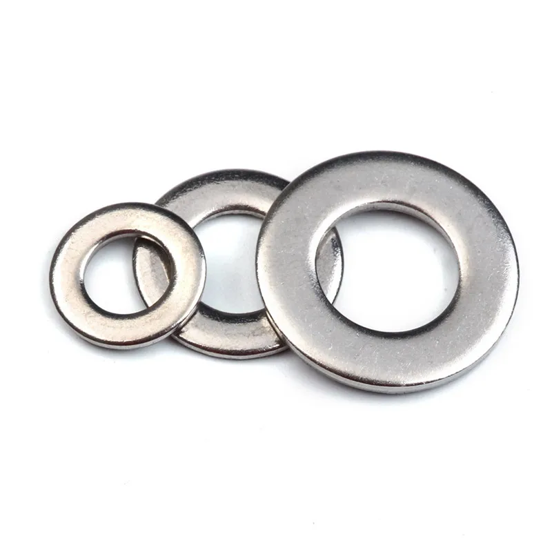 400PCS M2-M10 Edelstahl Washer Dichtung Set Flache Ring Dichtung Washer Kit Für Generatoren Maschinen Zubehör