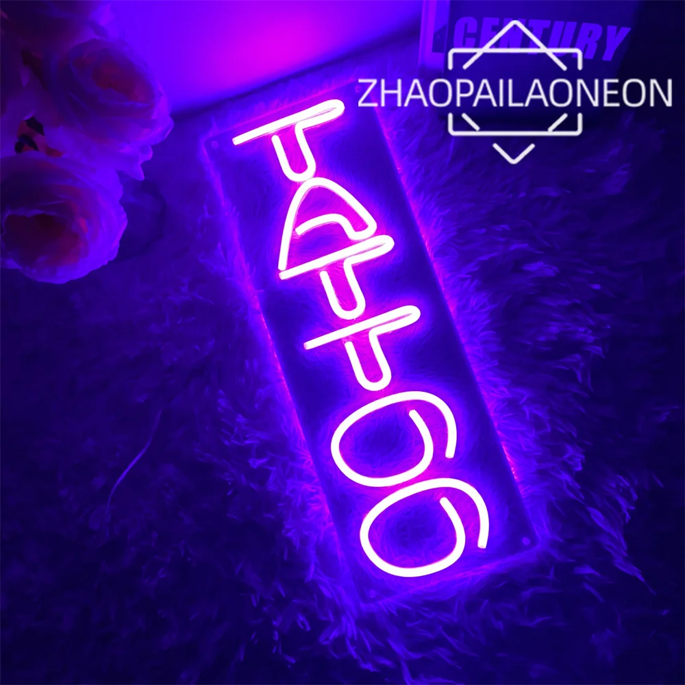 

Татуировка Неоновая светодиодная вывеска Салон красоты Неоновый свет Настенное художественное украшение Светодиодная лампа USB Тату-студия Неоновая вывеска USB Декор Тату-зал ЛОГОТИП