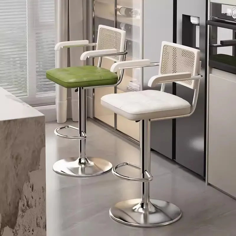 

Modern Minimalist Bar Stools Metal Comfortable Aesthetic Ergonomic Relaxing Bar Chairs Living Room Designe Cadeira Bar Furniture