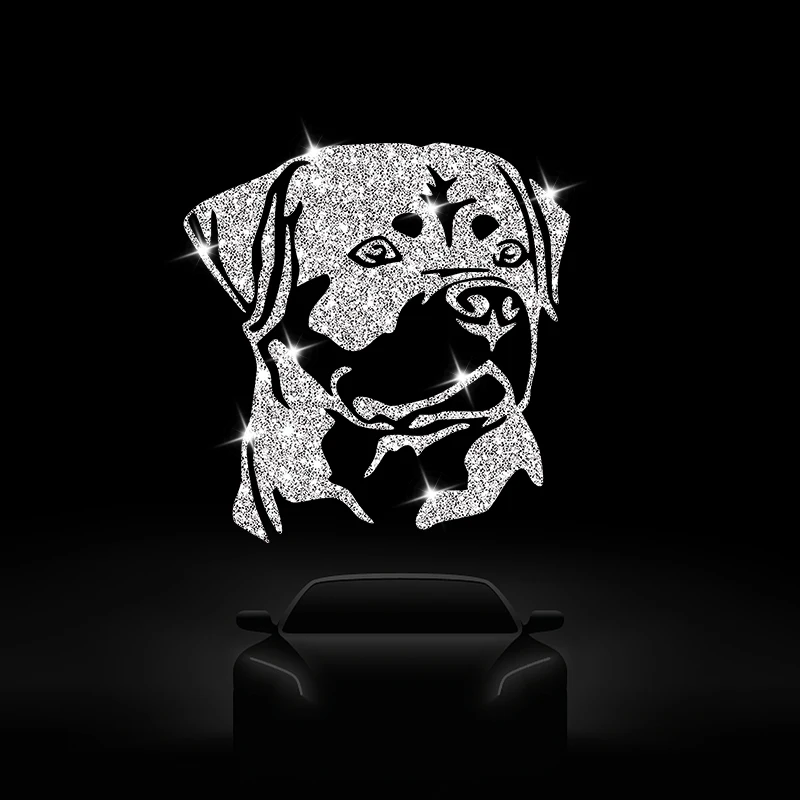 Rottweiler Dog Decal, Shiny Bright Sticker Covers Scratches, Wall Sticker, Car Sticker, Car Window Decoration, Vinyl Sticker