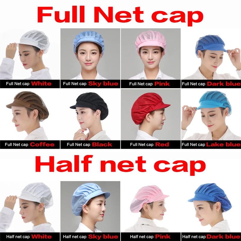 24 Styles Eastic Practical Restoring Ribbon Hat Breathable Unisex Cafe Bar Restaurant Hotel Bakery Chef Waiter Uniform Caps