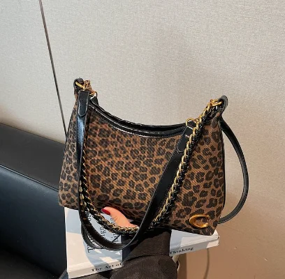 Женские сумки с леопардовым принтом в стиле ретро, высококачественные темпераментные сумки, женские косые сумки для пригородных поездок