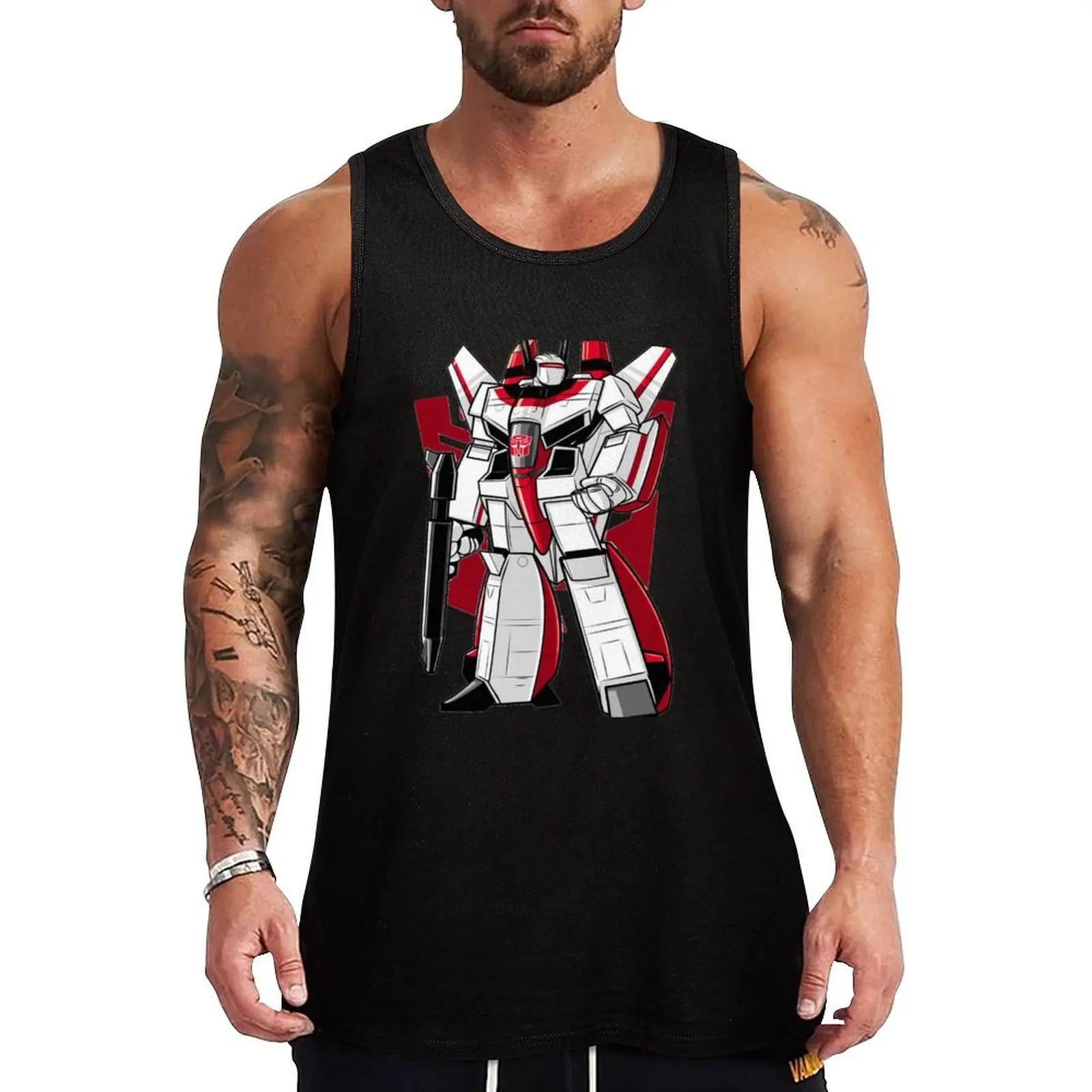 

Jetfire autobot Tank Top bodybuilding man gym shirt man gym for men Gym T-shirts for men