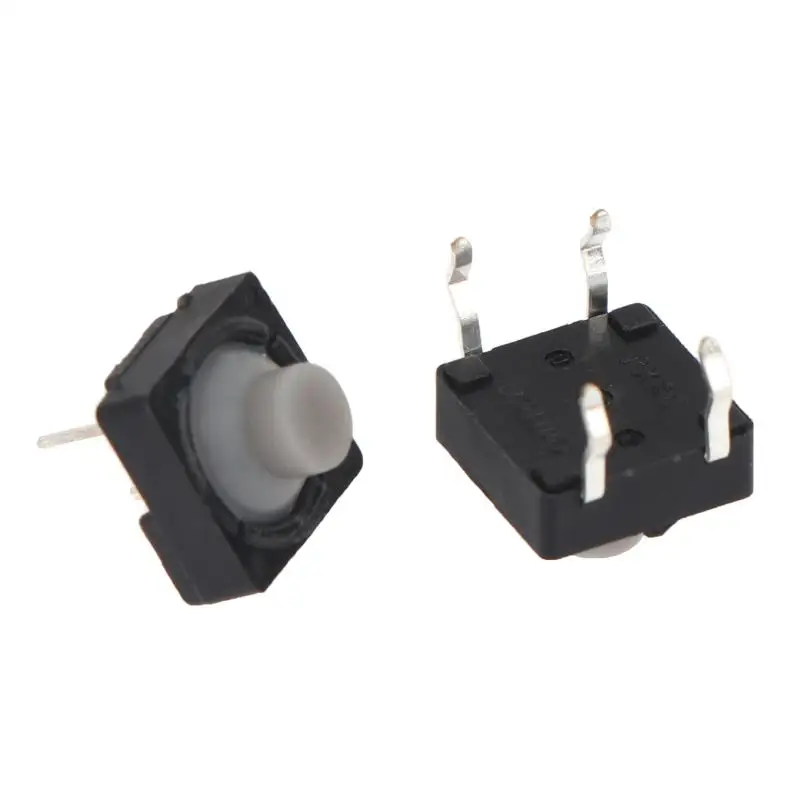 20 Stück 8x8x5MM Geräuscharmer Taktiler Drucktastenschalter 2-Pin 4-Pin Kupferkontakt für DIY Elektronische Schaltkreissteuerungsteile – Detail 4