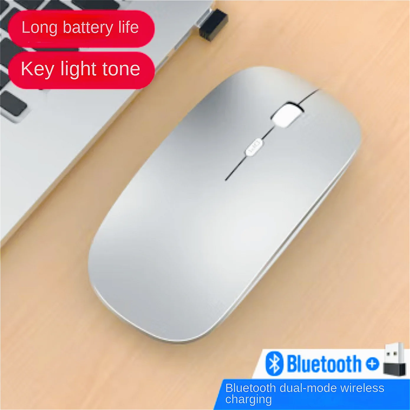 

Rechargeable Wireless Mouse Gaming Computer Silent Bluetooth Mouse USB Mechanical E-Sports Backlight PC Gamer Mouse For Computer