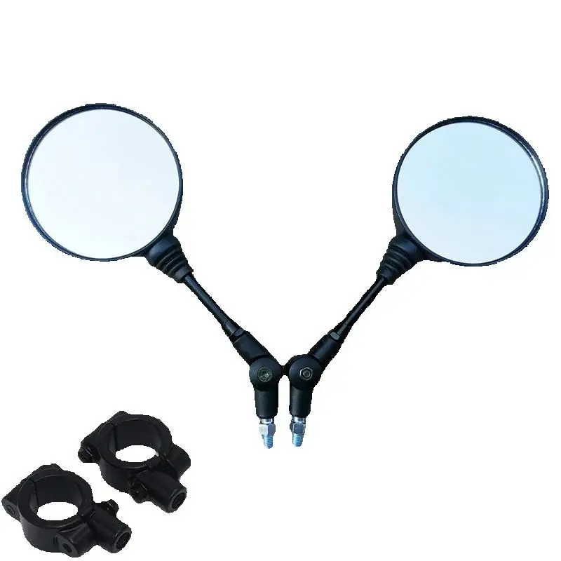 

FoldableMotorcycle Side Mirrors for Honda Yamaha Suzuki Haojue Loncin QJMOTOR Skygo Decorative 10mm Modified Rear View Mirror