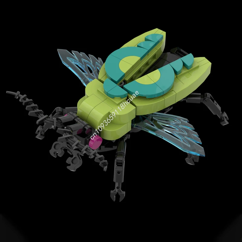 162 Uds. MOC Beetle nan bloques de construcción regalo de Navidad vacaciones temática edición limitada traini de observación para niños