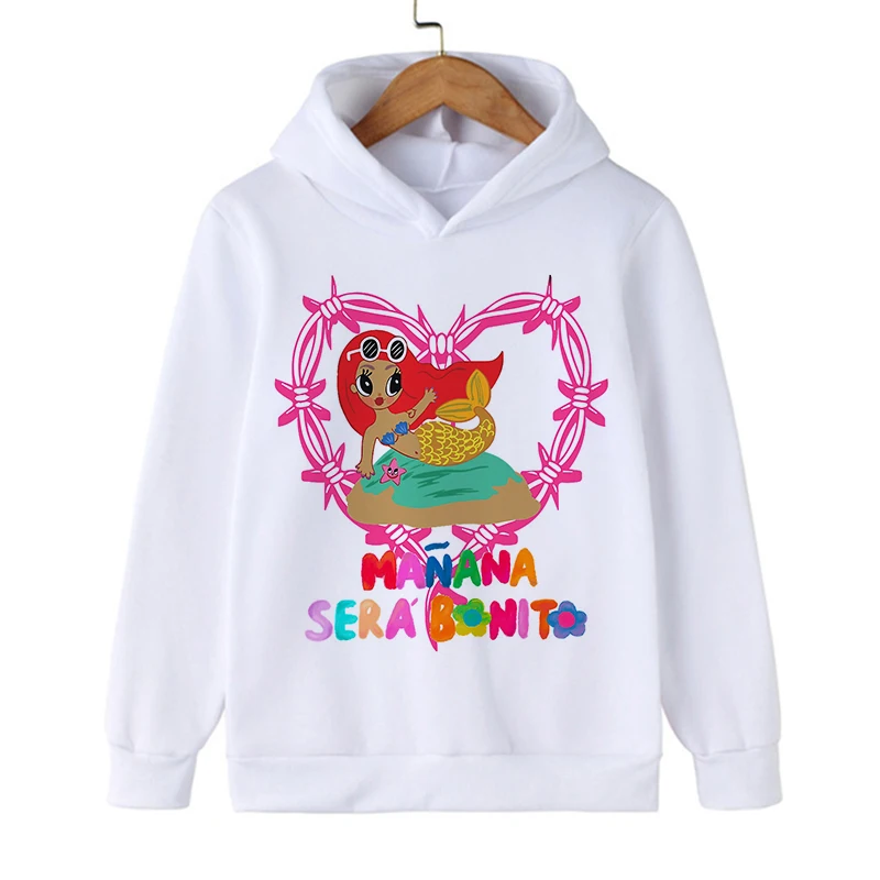 Funny Kid Hoodies Manana Sera Bonito Karol G Bichot Children Sweatshirts Kids Clothes Hoodie Boys Girls Baby Tops Sweatshirt