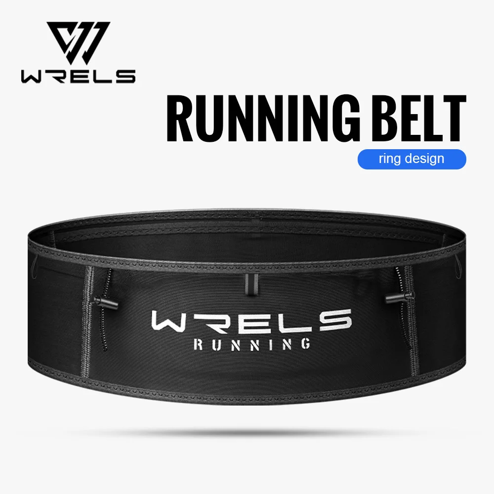 WRELS حزام الجري حزمة مراوح ملحقات الجري حقيبة خصر مرنة رفيعة قابلة للتنفس خفيفة الوزن مع عبوات فاني لزجاجة المياه #1