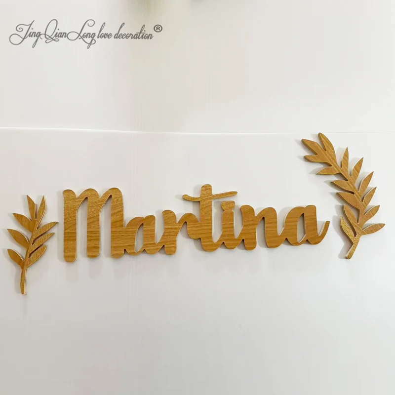 

Personalized Wooden Name Sign, Custom 3D Laser‑Cut Desk Wedding or Baby Shower Decor & Gift