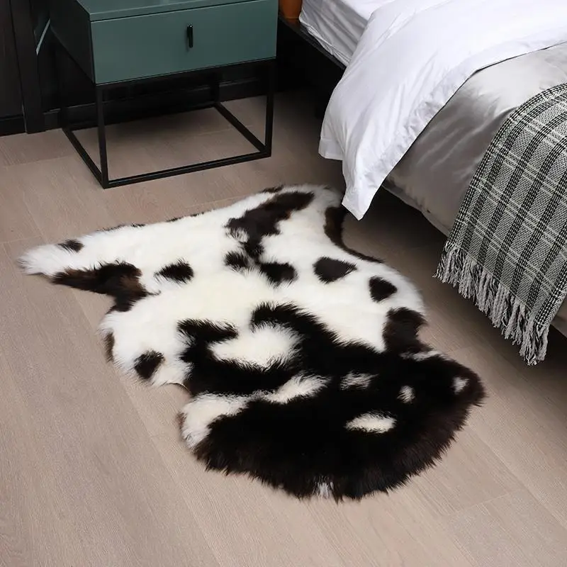 

Pure wool sofa cushion fur integrated light luxury decoration bedroom bedside