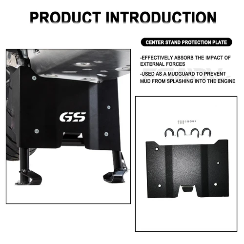 Imagen 2 del producto R1200GS R1250GS Placa de protección de soporte central para BMW R1200 GS LC R1250 GS Adventure 2014-2023 extensión de protector de motor de motocicleta
