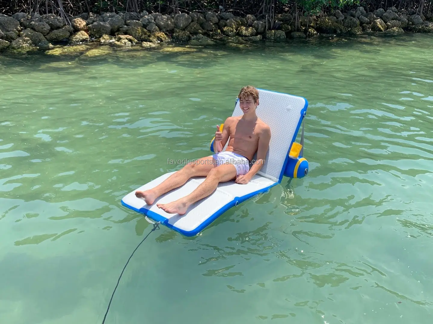 Pvc Inflatable Water drop stitch Floating Air pad seats Inflatable Lounger lounge Chair SUP Seat for outdoor