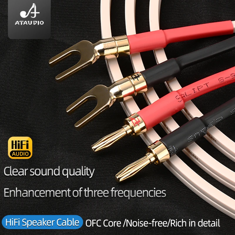 High Quality OFC Flat HiFi Speaker Cable American Monster Audio Surround Cable for Amplifier Home Theater Speaker Wire