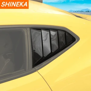 Shineka-Car Heckscheibenblind-Vent-Trimm, Lob-Schaufelendekoration, Camaro Camaro 2017 Cover, 2018 UP, Außenzubehör 8 Hauptverkäufe Camaro Louver - №8