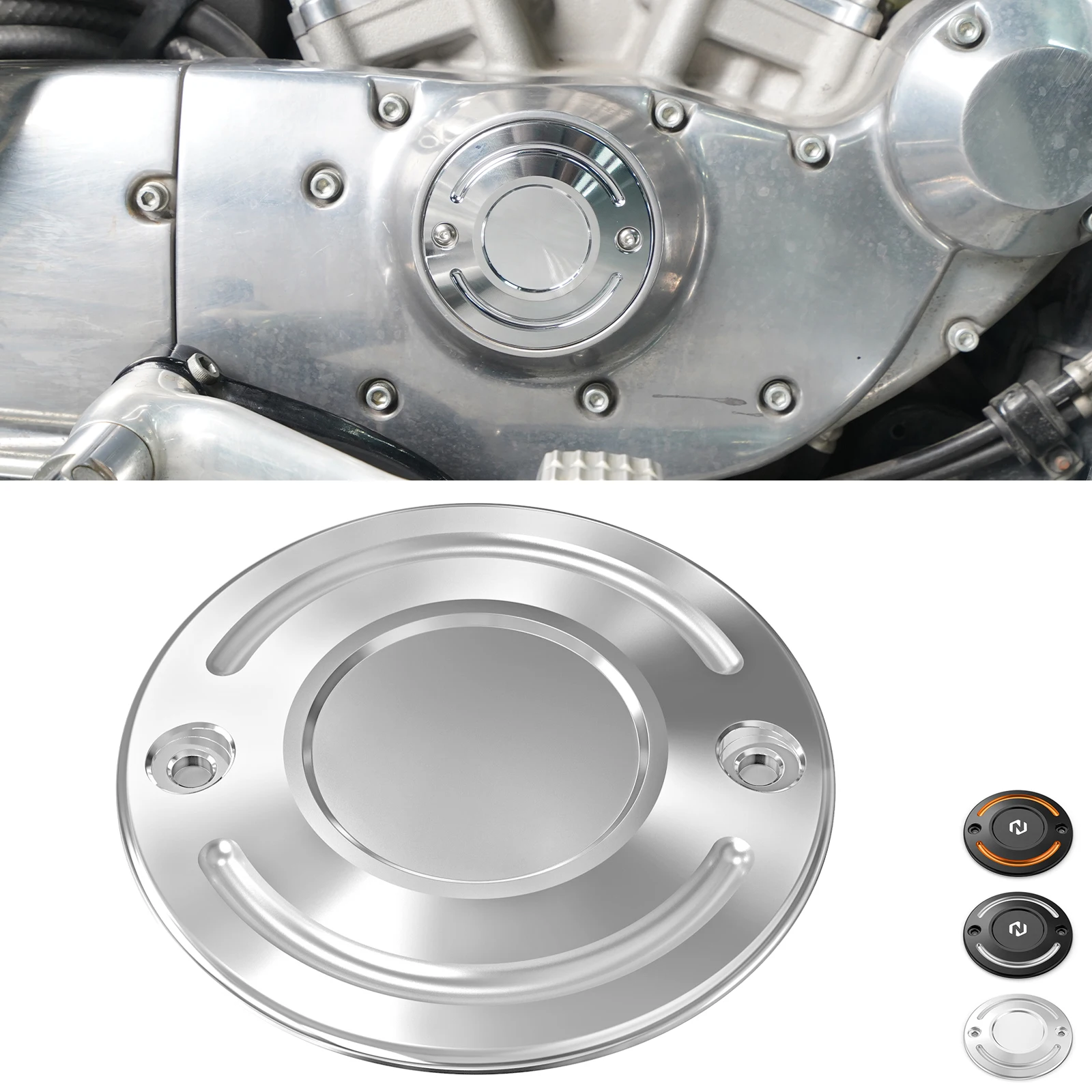 Motorcycle Timer Cover for Harley 72 XL1200V 2012-2016 SuperLow 1200T XL1200T 2014-2017 Sportster 1200 Custom XL1200C 2004-2018