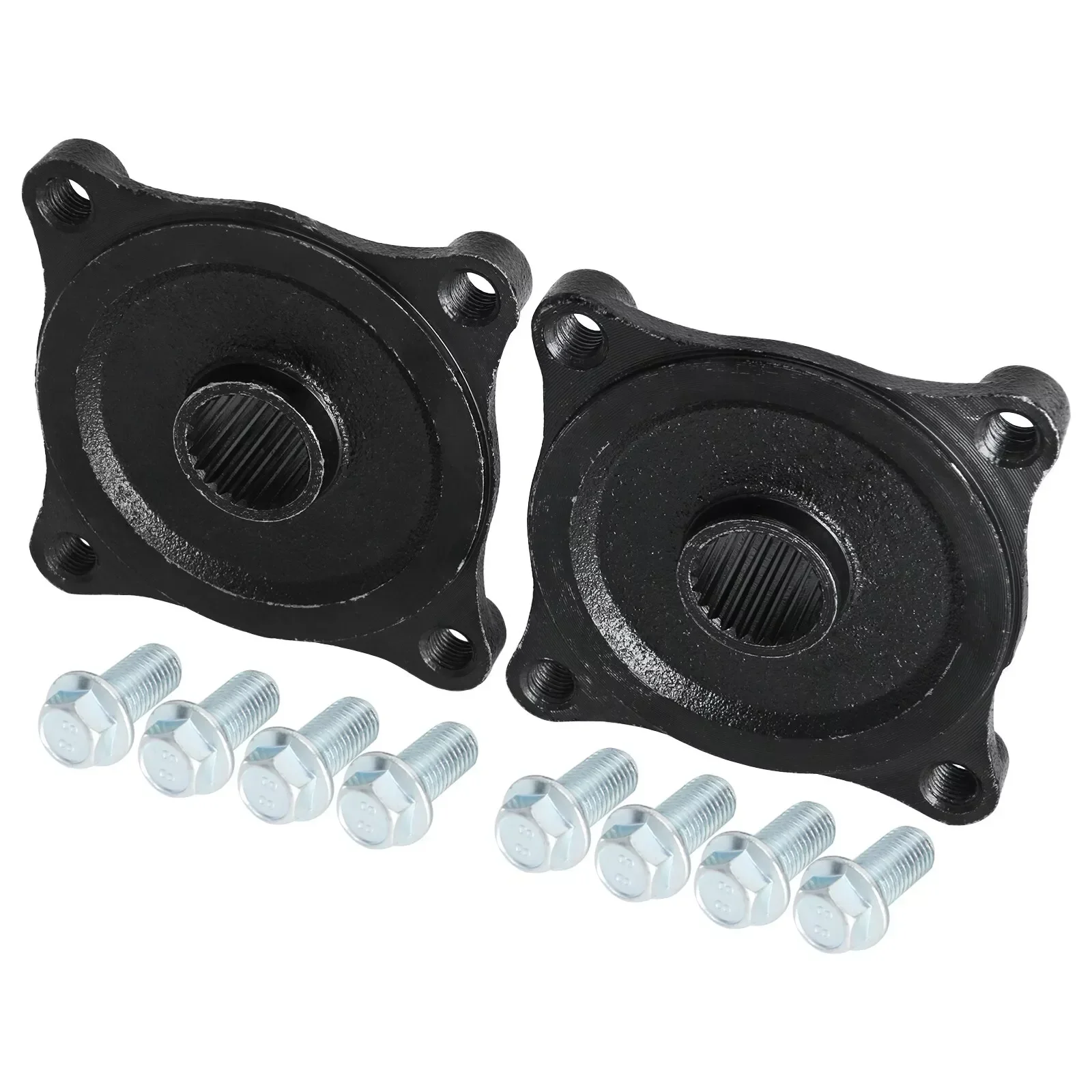 TDRPO Rear Wheel Hubs Pair 23T 4 Stud Hub Rear Axle Wheel Hub Flange 110mm W/ Bolts Go Kart ATV Quad Buggy Accessories - view 4