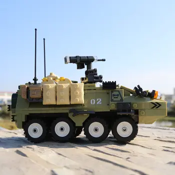 DIY M1126運送士兵裝甲車積木二戰德國士兵軍事裝甲坦克模型組裝積木玩具 10 最佳銷售 樂高二戰德國士兵 - №5