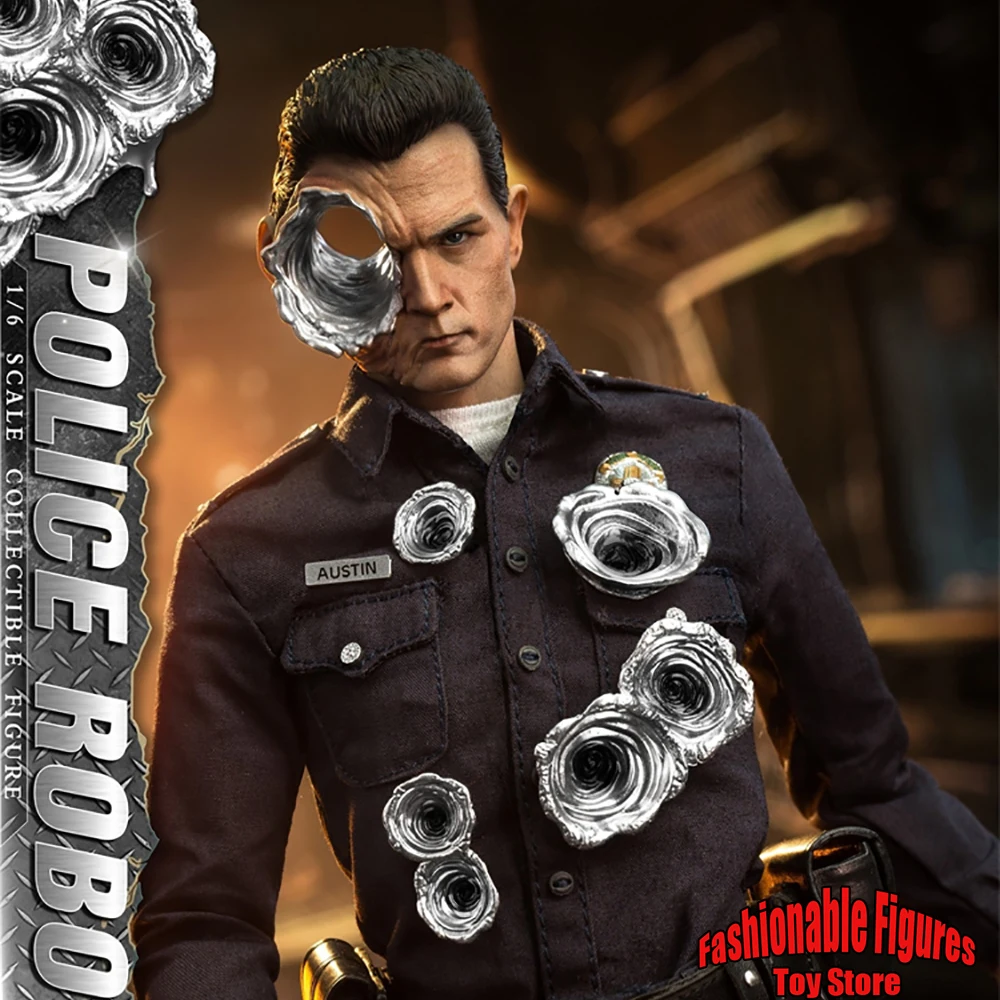 PRESENT TOYS PT-sp62 1/6 Men Soldier Cool Robot Police T1000 Full Set 12Inch Action Figure Model Best Fans Collection Toys