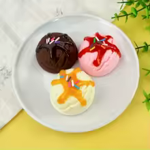 3pcs Fake Ice Cream Scoop Cabochons, Fake Mini Flat Back Ice Cream Scoops, Ice Cream Fake Bake, Faux Ice Cream Scoop Cabochons - AliExpress