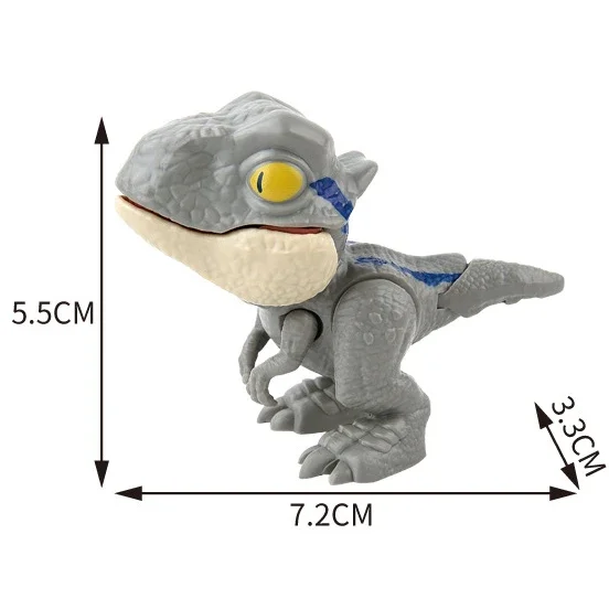 Jurassic Finger Dinosaurier Tyrannosaurus Modell Spielzeug für Kinder Finger Beißen Dinosaurier Bewegliche Gelenke Dinosaurier Spielzeug für Jungen Geschenk