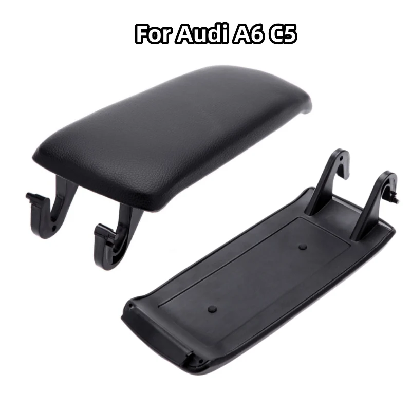 For Audi A4 S4 A6 C5 2000-2006 4B0864245 Car Armrest Cover PU Leather Latch Lid Center Console Arm Rest 2001 2002 2002004 2005