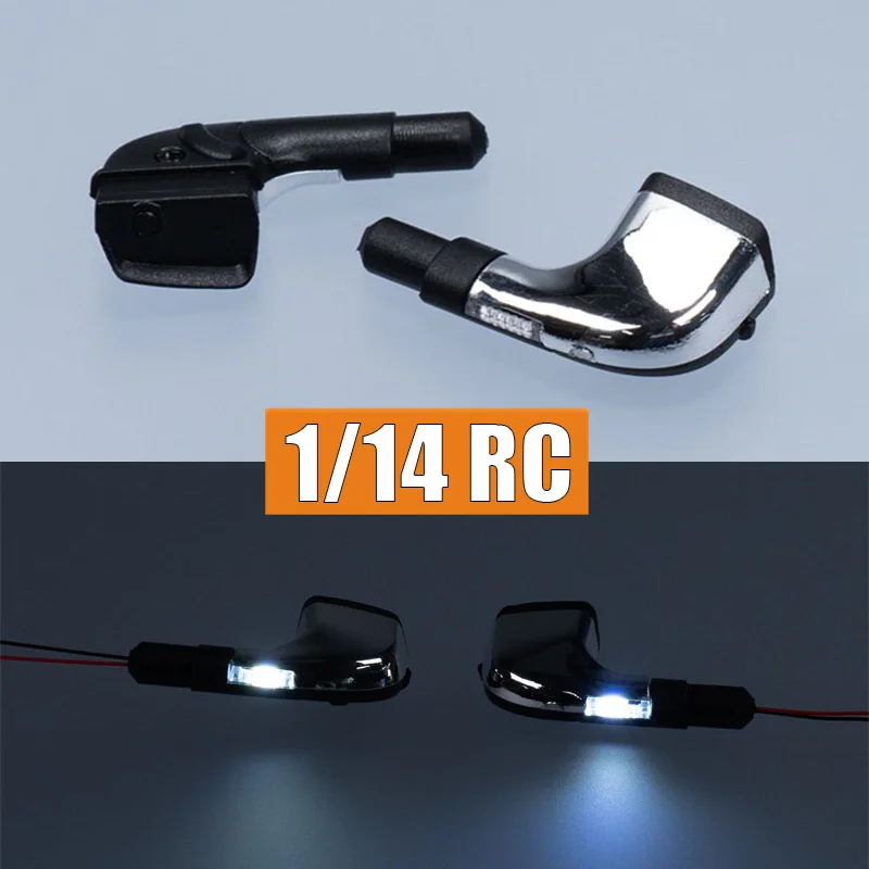 2pcs LED 3V simulation Electronic Rearview Mirror for 1/14 Tamiya RC Truck BENZ ACTROS 3363 56348 Car